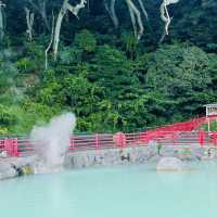 Enjoy with colourful hot springs 🌸