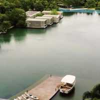 huge tropical lay out with a lake 