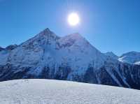 Switzerland kicks off 2023 with snow.