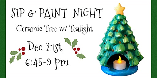 Ceramic Tree with Light Paint Night | Winston's On The Green