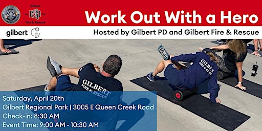 Work Out with a Hero! Gilbert Community Event | Gilbert Regional Park