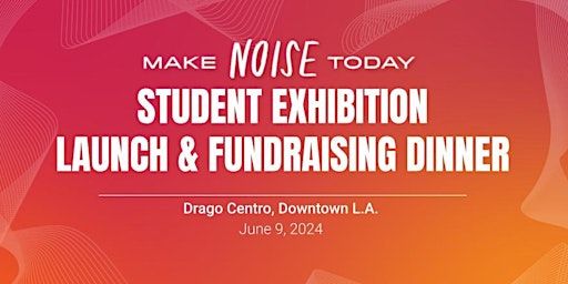 Make Noise Today Exhibition Launch & Fundraising Dinner | Drago Centro