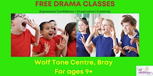 Free Drama Classes For Kids aged 9+ In Bray. 6 weeks. | A98 AY83