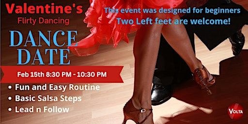 Valentines Dance Date "AMORE" Flirty Dancing! Feb 15th 2025 | Volta Dance Studio