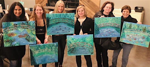 Paint Night and Craft Night | Monet's Bridge | Beach Glass Craft | Paws