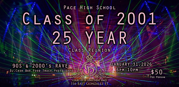 Pace High 25 Year Class Reunion | Court Of De Luna