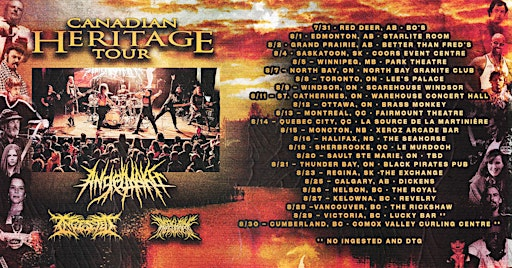 Angelmaker Canadian Heritage Tour | Xeroz Arcade Bar