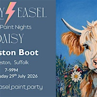 The Funky Easel Sip & Paint Party: Daisy Highlander | The Boot