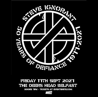 Steve Ignorant at The Deers Head Belfast 17/9/27 | The Deers Head Belfast
