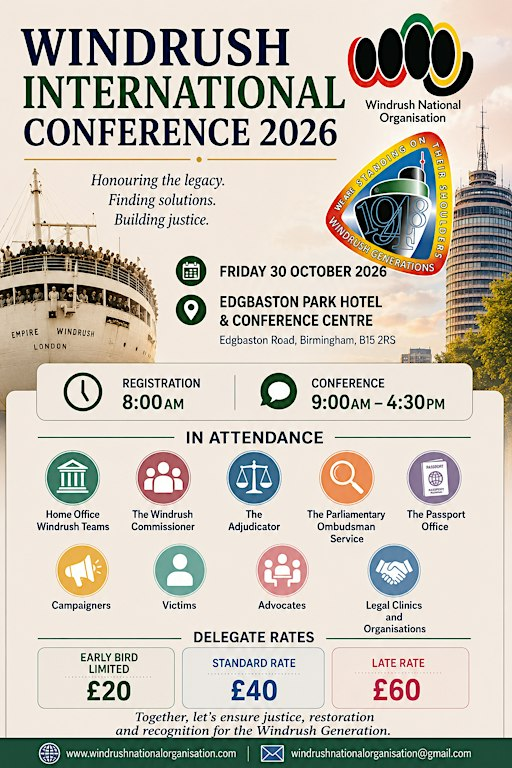 Windrush International Conference 2026 | Edgbaston Park Hotel & Conference Centre