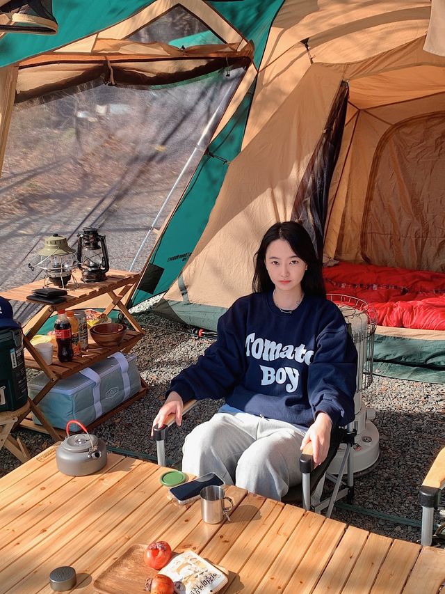 단풍과 산 전망이 아름다운, 밀양 "서당골캠핑장"