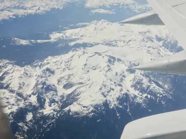 高空鳥瞰洛磯山脈
