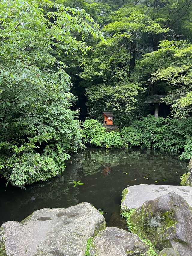 神社のカフェ