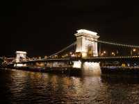 Budapest Chain Bridge Night View