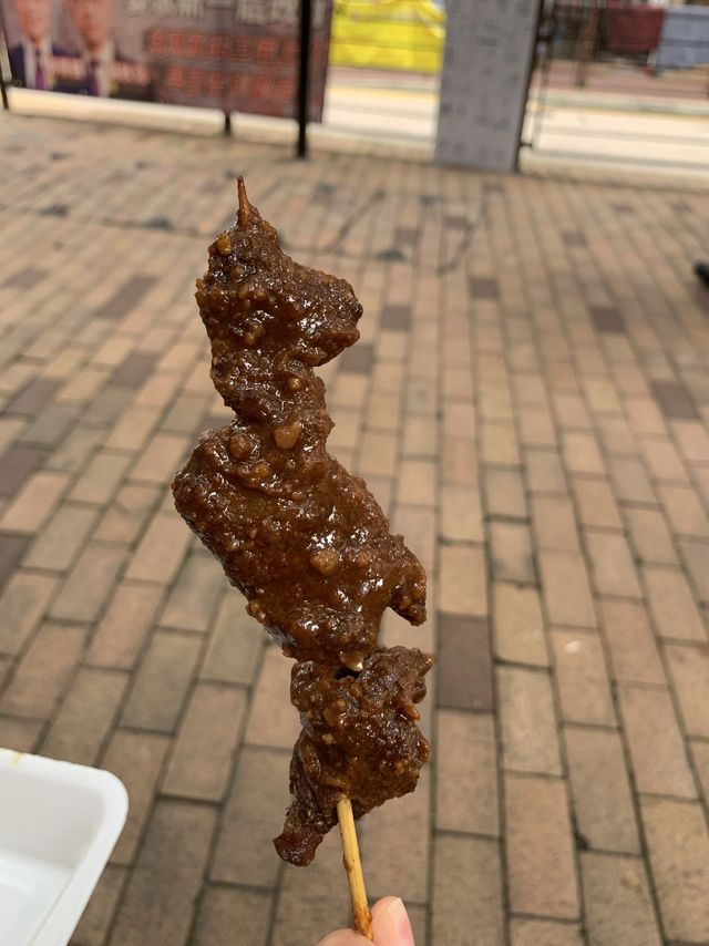 Indonesian Satay Coated With Sweet and Yummy Peanut Sauce