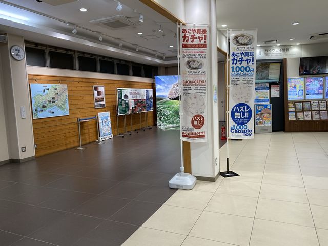 昼間なら『秋吉台』を望む美東サービスエリア
