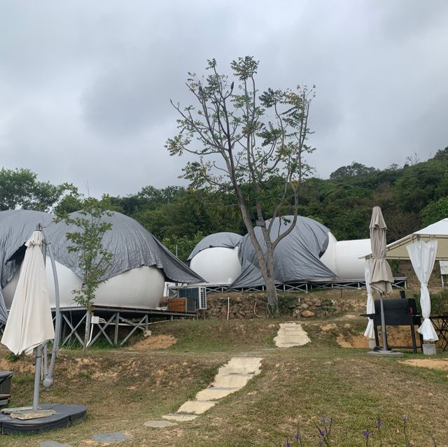 香港透明波波星空Glamping露營好去處 岩一家大細！