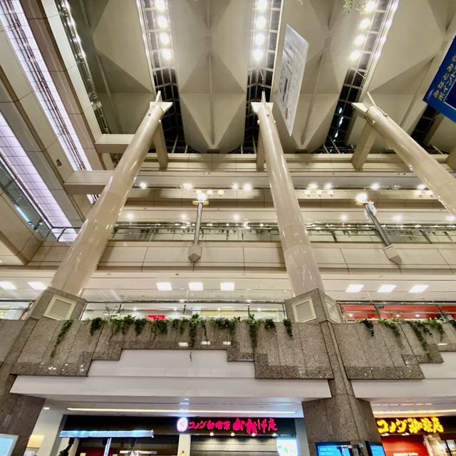 冬の夜のランドマークプラザ