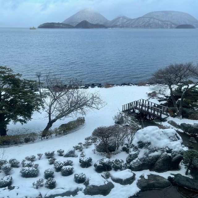 洞爺湖-湖之栖溫泉酒店 湖邊湯屋房