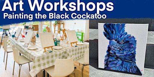 Art Workshop Painting the Australian Black Cockatoo! | Studio wildfire