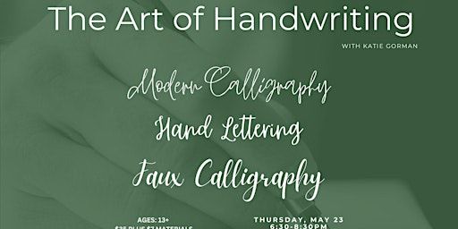 The Art of Handwriting | gilbert w. perry, jr. center for the arts, West Main Street, Middletown, DE, USA