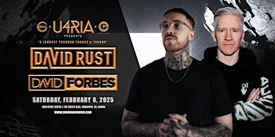 DAVID RUST & DAVID FORES - A Journey Through Trance & Techno | Enso Event Centre