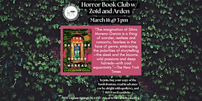 Horror Book Club w/ Zoid and Arden: The Daughter of Doctor Moreau | A Seat at the Table