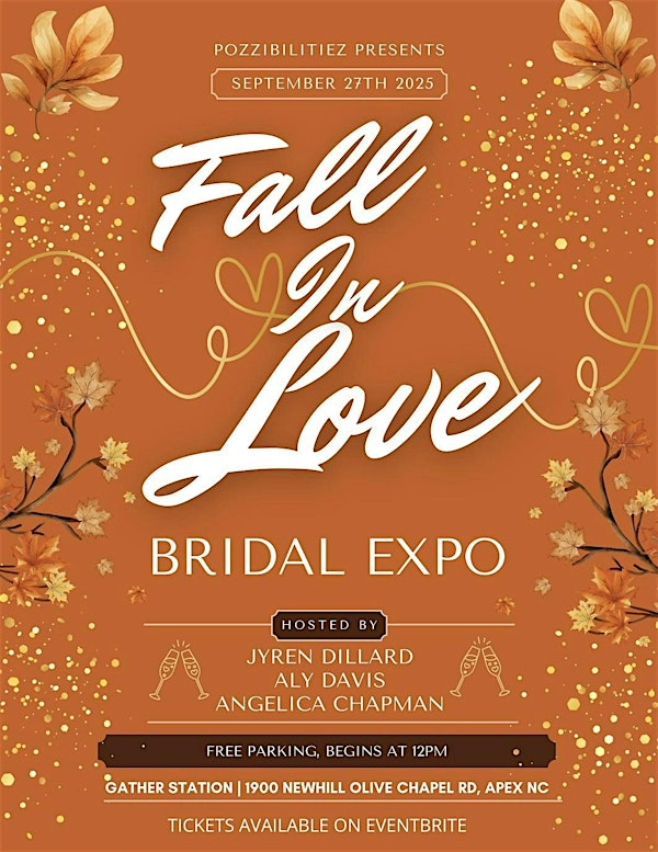 Fall in Love Bridal Expo & Market | 1900 New Hill Olive Chapel Rd