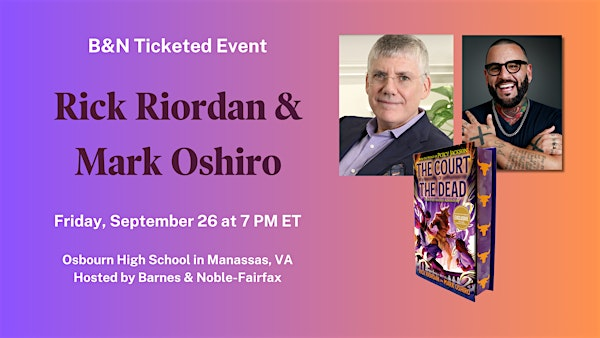 Rick Riordan & Mark Oshiro discuss THE COURT OF THE DEAD in Manassas, VA! | Osbourn High School