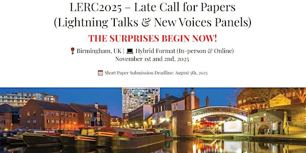 6th International Conference on Language Education and Research | Hilton Garden Inn Birmingham Brindleyplace