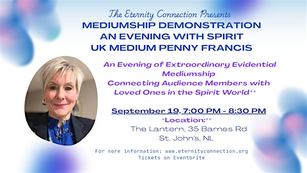 An Evening with Spirit with UK Medium Penny Francis | The Lantern