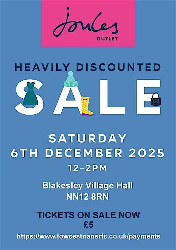 Joules Outlet Sale | Blakesley Village Hall