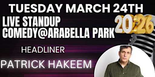 Rusty Nail Comedy At Arabella Park:FT: Patrick Hakeem *8 PM showtime | Arabella Park Beer Bar