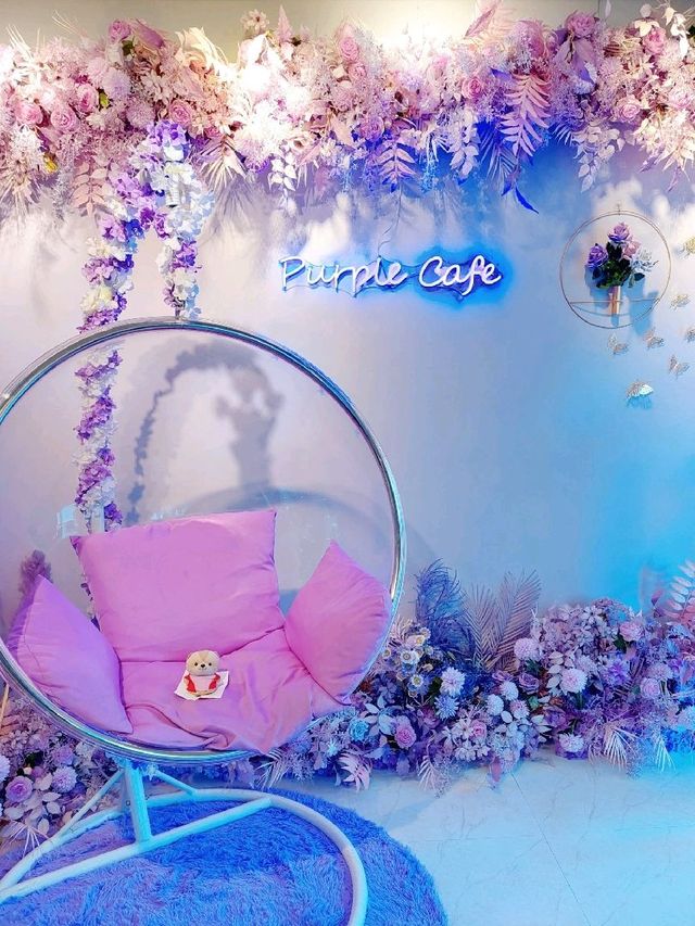太子 | Purple Cafe | 打卡紫色花花咖啡店☕