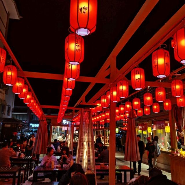 Beautiful Night Market in Dunhuang