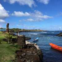 Moai in most remote inhabited island