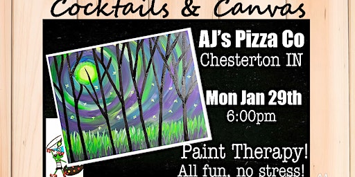 "Mystic Forest" Cocktails and Canvas Painting Art Event | AJ's Pizza Co