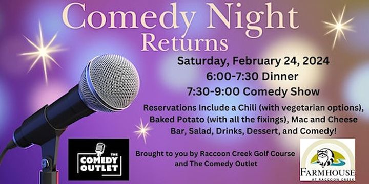 Comedy Night Returns | Raccoon Creek Golf Course