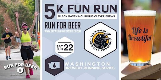 5k Beer Run x Black Raven Brewing | 2024 Washington Brewery Running Series | Black Raven Brewing - Woodinville