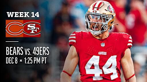49ers vs BEARS BUS R/T FROM NORTH BEACH IN SF TO LEVI'S STADIUM 12/08/24 | Toscano Brothers