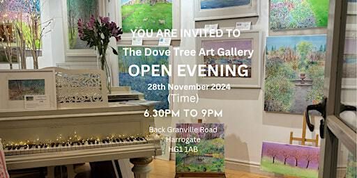 Open Day at The Dove Tree Art Gallery, Harrogate. WIN artwork worth £200 | The Dove Tree Art Gallery and Studio