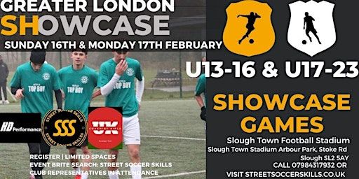 Football Showcase U13-16 & U17-23 | Slough Town Stadium & Alperton Goals