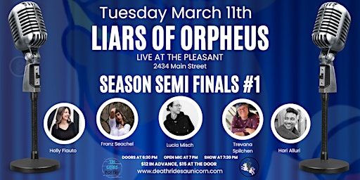 Liars of Orpheus Semi Finals #1 | The Pleasant FOOD•DRINKS•COMMUNITY