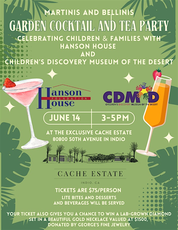 Martinis and Bellinis Garden Cocktail and Tea Party | 80800 Avenue 50