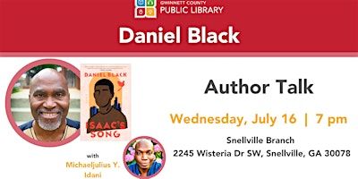 Author Talk with Daniel Black | Gwinnett County Public Library - Snellville Branch