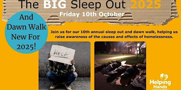 Big Sleepout And Dawn Walk 2025 - Helping Hands Community Project | All Saints C Of E Church