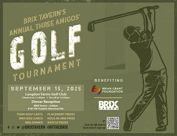 BRIX Tavern's Annual  Three Amigos’ Golf Tournament | Langdon Farms Golf Club