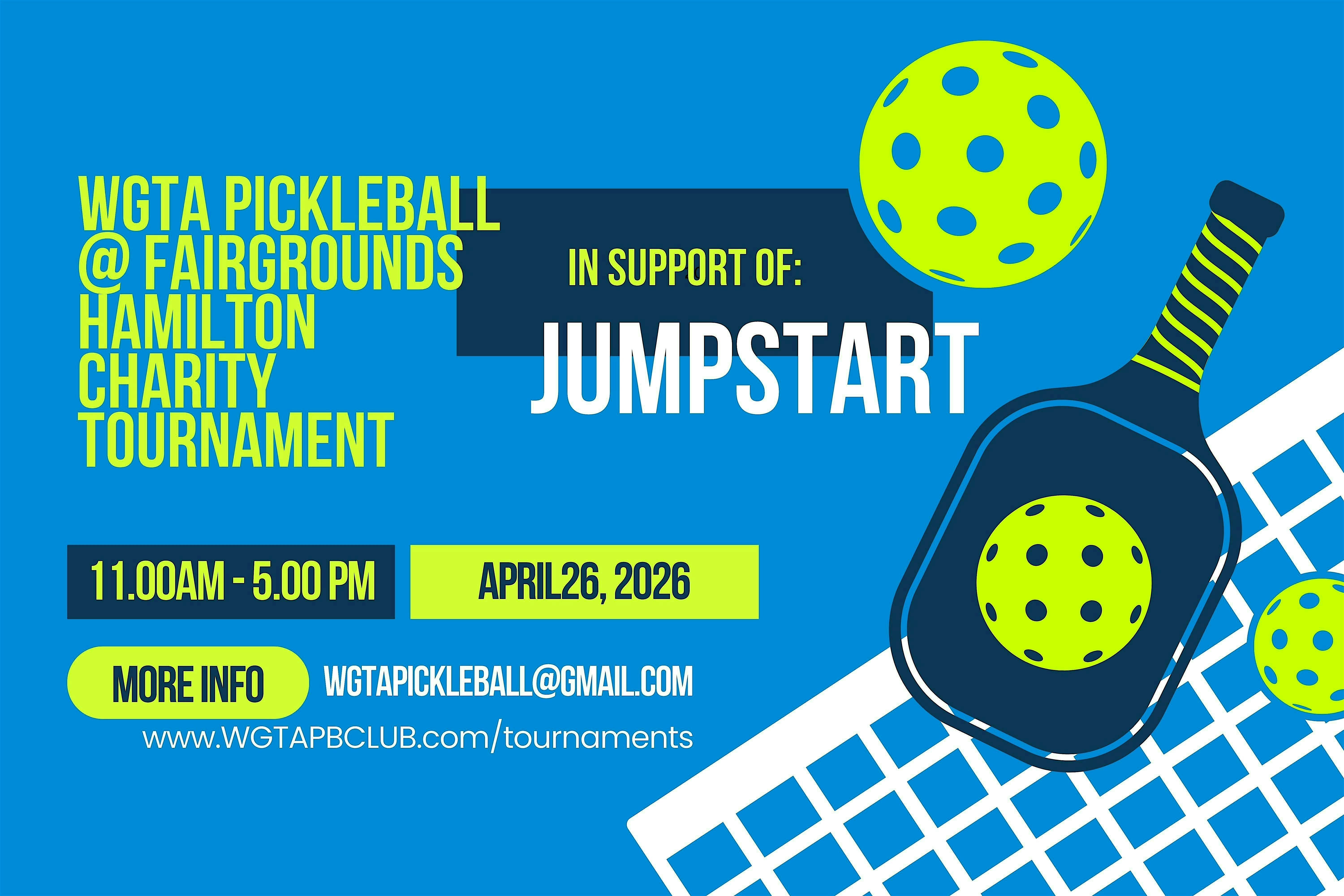 WGTA Pickleball @ Fairgrounds Hamilton Charity Tournament | 1211 Barton St E