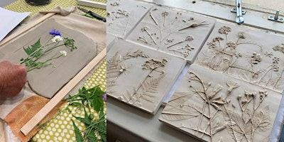 Botanical Bas Relief Plaster Relief Tiles | Sunny Bank Mills Gallery