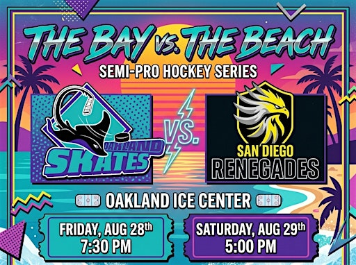 Oakland Skates vs. San Diego Renegades Game 1 | Oakland Ice Center